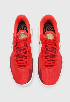 Tenis Basketball Rojo-Dorado-Marfil Nike Precision VI