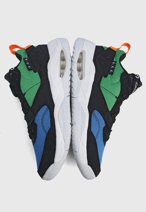 Tenis Basketball Negro-Verde-Azul Nike Jordan Air NFH