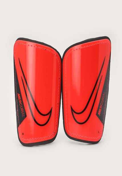 Espinilleras Coral-Negro Nike Mercurial Shade
