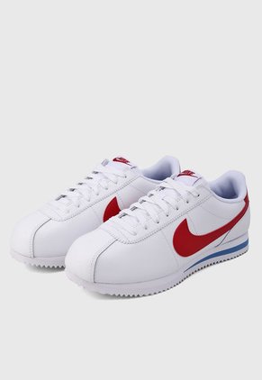 Tenis Lifestyle Blanco-Rojo-Azul NIKE Cortez