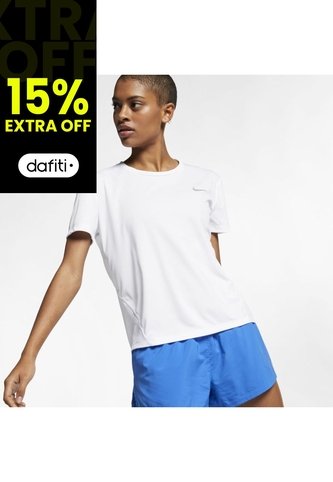 CAMISETA NIKE MUJER AJ8121-100 MILER TOP Talla S Nike