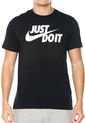 Camiseta Negro Nike Just Do IT Swoosh de Nike