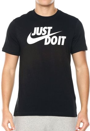 Camiseta Negro Nike Just Do IT Swoosh