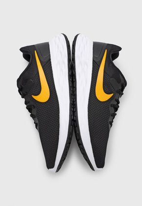 Tenis Lifestyle Negro-Mostaza-Blanco Nike Revolution 6 NN