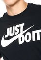 Camiseta Negro Nike Just Do IT Swoosh de Nike