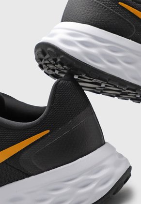 Tenis Lifestyle Negro-Mostaza-Blanco Nike Revolution 6 NN