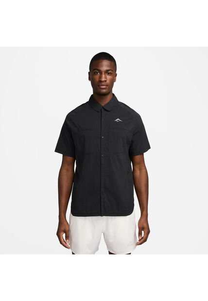 Camisa Hombre Running Nike Trail Negro