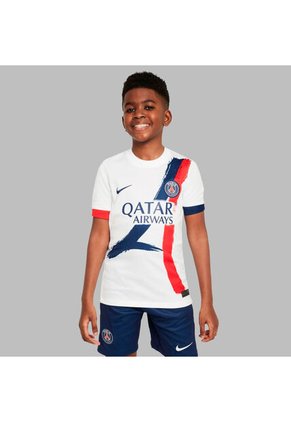 Camiseta Nike Kids PSG Y  Dri-Fit Jsy Ss Stad Aw - Blanco