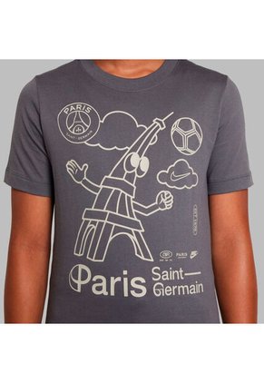 Camiseta Nike Kids Paris Saint-Germain U Ss Air - Gris