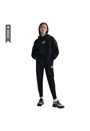 Pantalon Nike Sportswear Club Fleece Niña-Negro