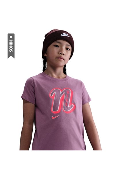 Camiseta Nike Sportwear Graphic Star Fs Niño-Morado