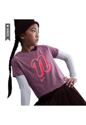 Camiseta Nike Sportwear Graphic Star Fs Niño-Morado