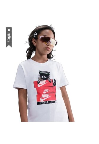 Camiseta Nike Sportsw Tee Photo Animal Niño-Blanco Nike