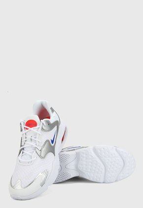 Tenis Lifestyle Blanco-Plateado-Azul Nike Air Max 2X