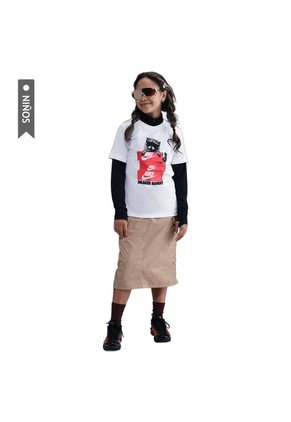 Camiseta Nike Sportsw Tee Photo Animal Niño-Blanco