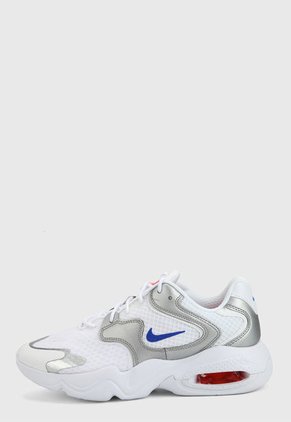 Tenis Lifestyle Blanco-Plateado-Azul Nike Air Max 2X