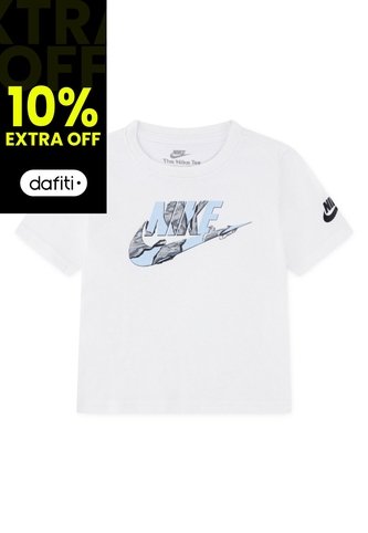 Camiseta Nike Nkb Unwrapped Futura Niño-Blanco/Negro Nike