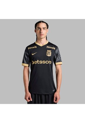 Camiseta Nike Hombre Atlético Nacional 2da 2025-Negro-Dorado