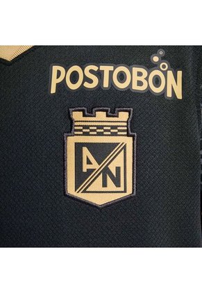 Camiseta Nike Kids Atlético Nacional 2da 2025-Negro-Dorado