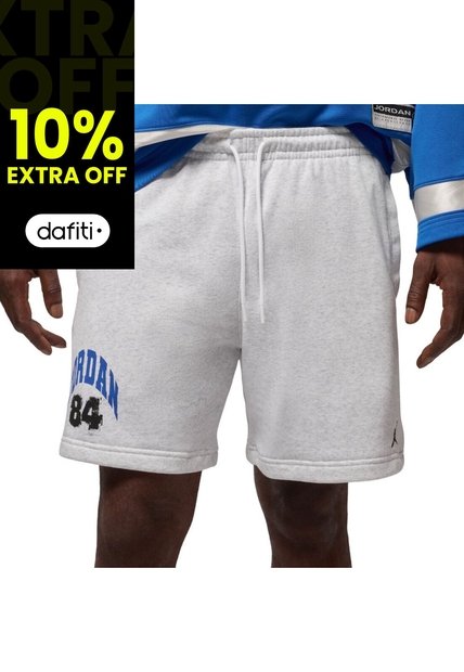 Pantaloneta Nike M J Brk Cllgte Hombre-Blanco