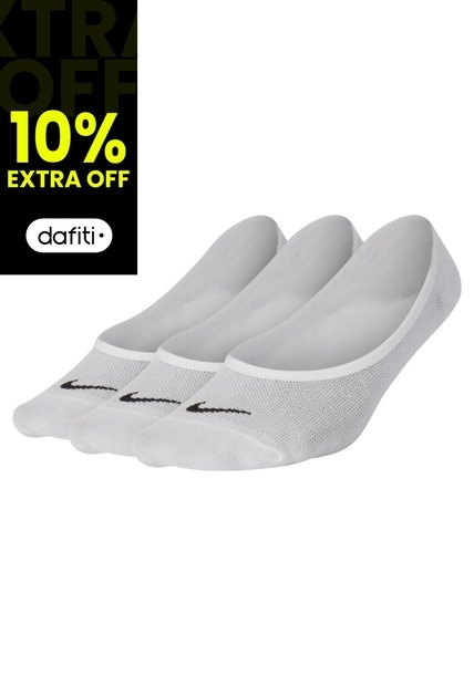 Medias Nike Everyday Ltwt Foot 3Pr Hombre-Blanco