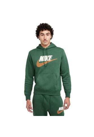 Hoodie Nike Club Brushedback Chenille Futura-Verde Nike