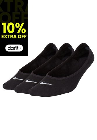 Medias Nike W Nk Everyday Ltwt Foot 3Pr-Negro Nike