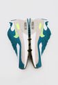 Tenis Lifestyle Azul Petróleo-Verde Limón-Gris Nike Air Max 90 LTR de Nike