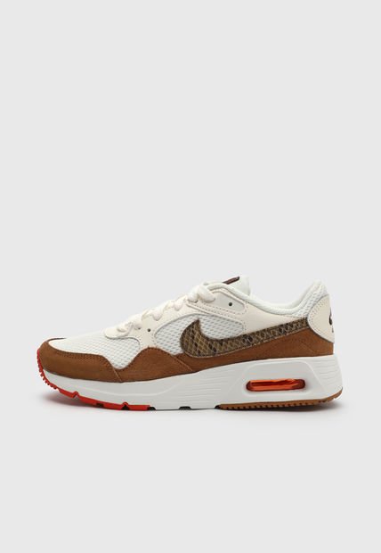 Tenis Lifestyle Marfil-Café-Animal Print Nike Air Max SC SE