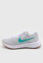 Tenis Running Gris-Jade-Rojo Nike Revolution 6 NN de Nike