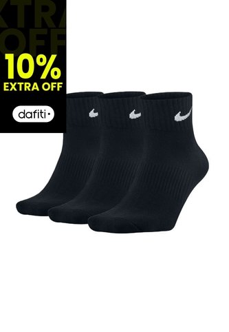 Medias Nike Everyday Cush Ankle 3Pr-Negro Nike