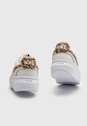Tenis Lifestyle Blanco-Dorado Nike Court Vision Alta LTR