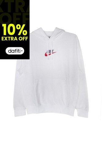 Hoodie Nike Club Lbr Portswear-Blanco Nike