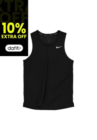Camiseta Esqueleto Nike Dri-Fit Miler Tank-Negro Nike