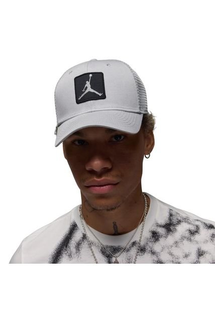 Gorra Nike U J Rise Cap S Cb Trkr Jm Ptch-Gris