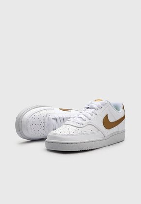 Tenis Lifestyle Blanco-Negro-Celeste Nike Court Vision Low NN