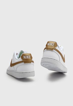 Tenis Lifestyle Blanco-Negro-Celeste Nike Court Vision Low NN