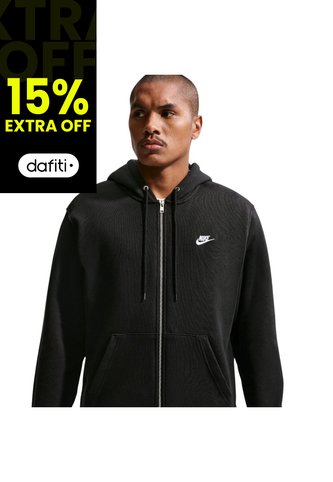 Hoodie Nike Club Bb Fz Hoodie Hombre-Negro Nike