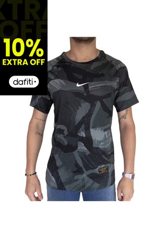 Camiseta Nike Dri-Fit Slim Camo Aop-Negro Nike