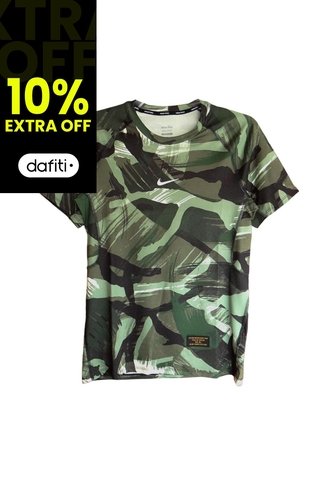 Camiseta Nike Dri-Fit Slim Camo Aop-Verde Nike