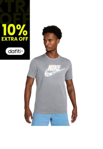Camiseta Nike M Nsw Tee 12Mo Futura Fs Hombre -Gris Nike