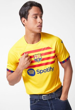 Camiseta Mostaza-Rojo-Azul Nike FC Barcelona 2023/24 Stadium