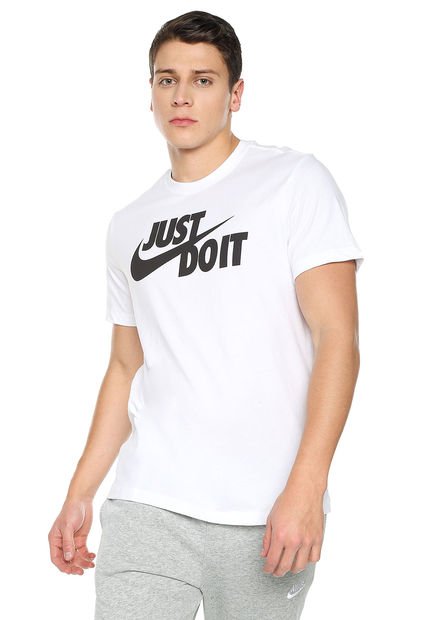 Identificar micrófono Ostentoso Camiseta Blanco Nike Just Do It Swoosh - Compra Ahora | Dafiti Colombia