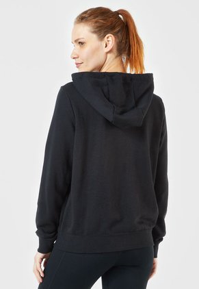 Hoodie Negro-Blanco Nike Club Fleece