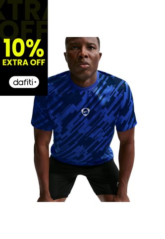 Camiseta Nike M Df Acd Ss Top Aop Hombre-Azul Nike
