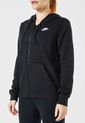 Hoodie Negro-Blanco Nike Club Fleece de Nike
