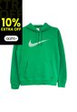 Hoodie Nike Club Ft Hoody-Swshblk Hombre-Verde de Nike