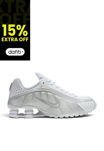 Tenis Nike Shox R4 Mujer-Blanco