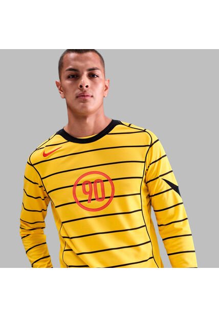 Camiseta Nike Hombre Total 90 Manga Larga - Amarillo
