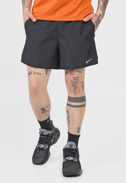 Pantaloneta Negro-Blanco Nike Challenger